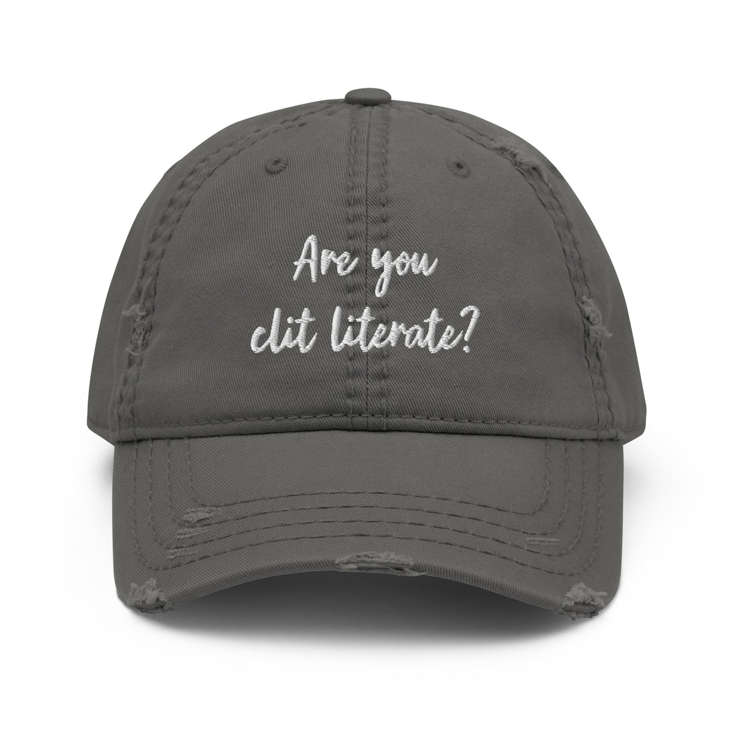 Are You Clit Literate? - Distressed Dad Hat